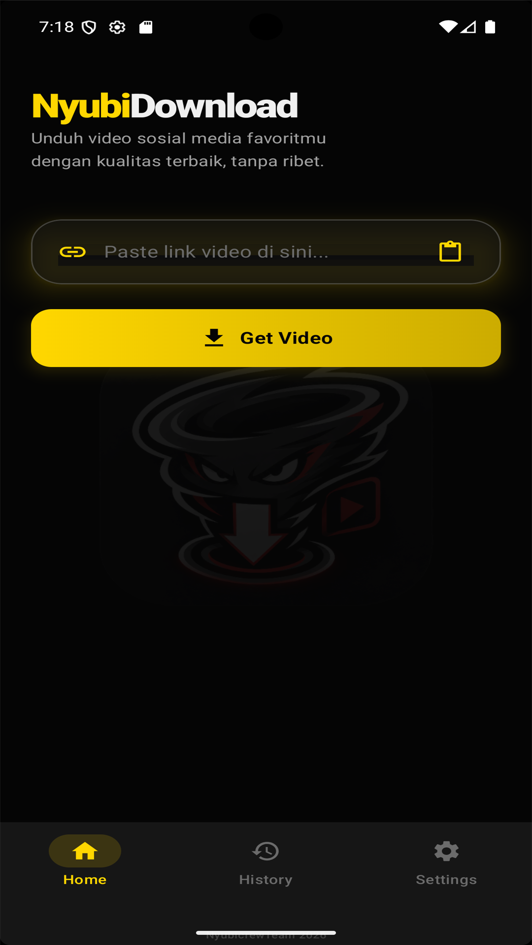 NyubiDownload App Screenshot